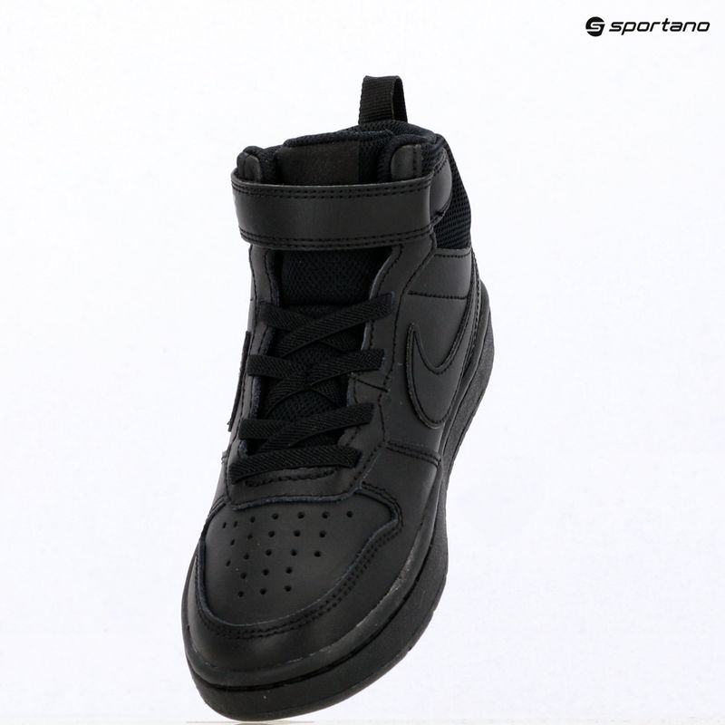 Detské topánky Nike Court Borough Mid 2 black/black/black 6