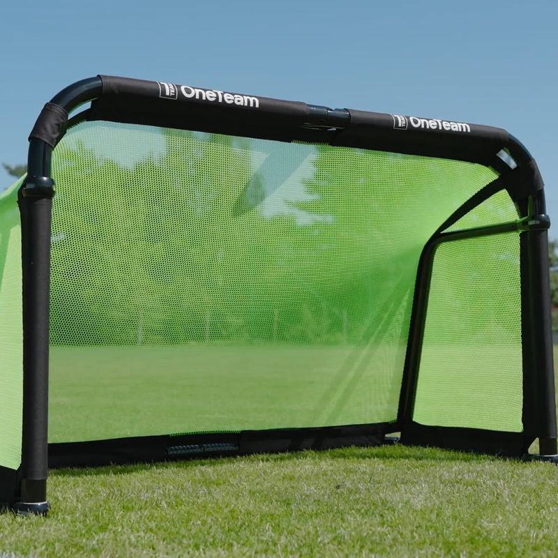 Futbalová bránka OneTeam SWIFTGOAL 150 x 90 cm foldable black/green 13