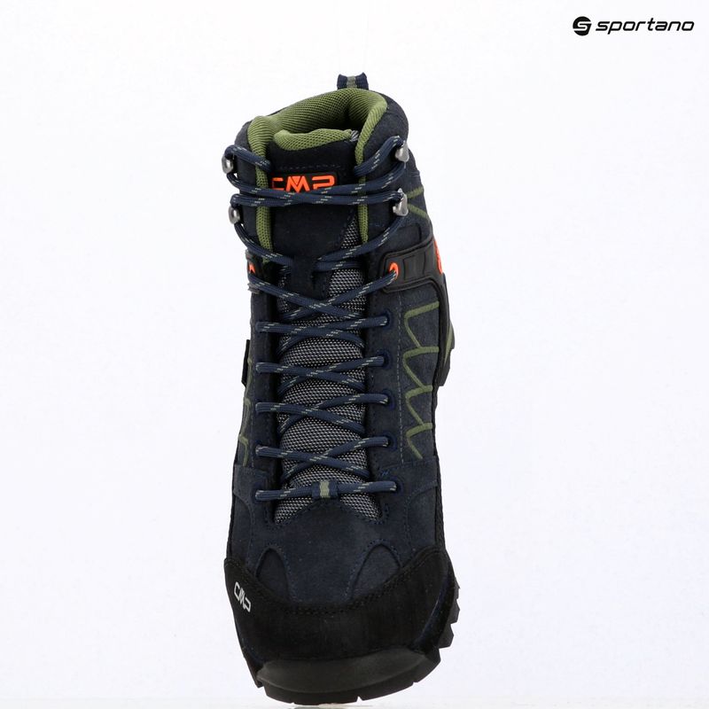 Pánske turistické topánky CMP Moon Mid Wp b.blue/torba 9