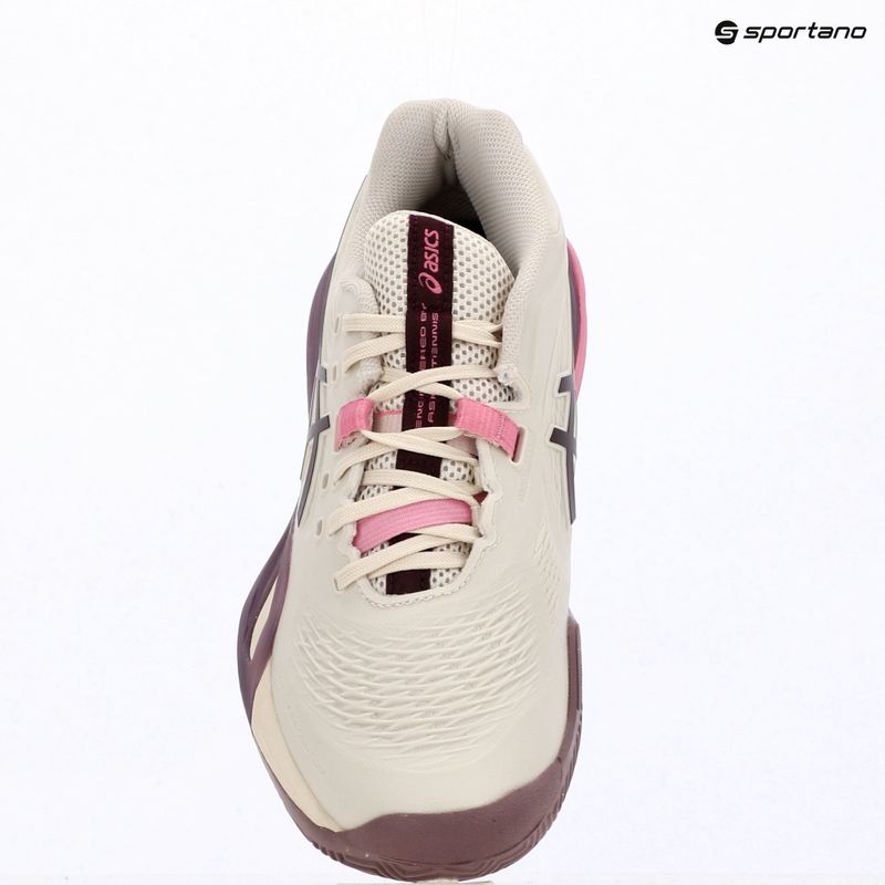 Dámske tenisové topánky ASICS Gel-Resolution X Clay soft oat/dark aubergine 14