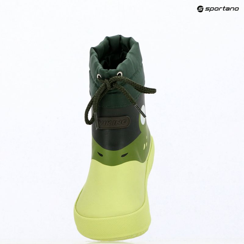Detské gumáky Viking Alv Barefoot Paw Print light green/green 16