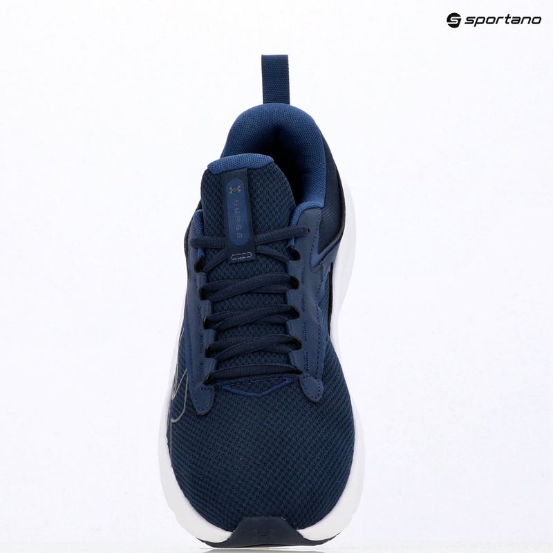 Pánske bežecké topánky Under Armour Surge 5 academy/white/downpour gray 14