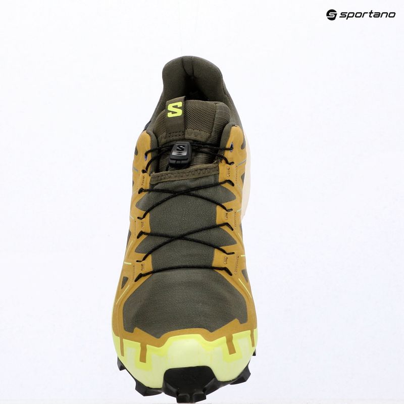 Pánske bežecké topánky Salomon Speedcross 6 GTX grape leaf/aspargus green 16
