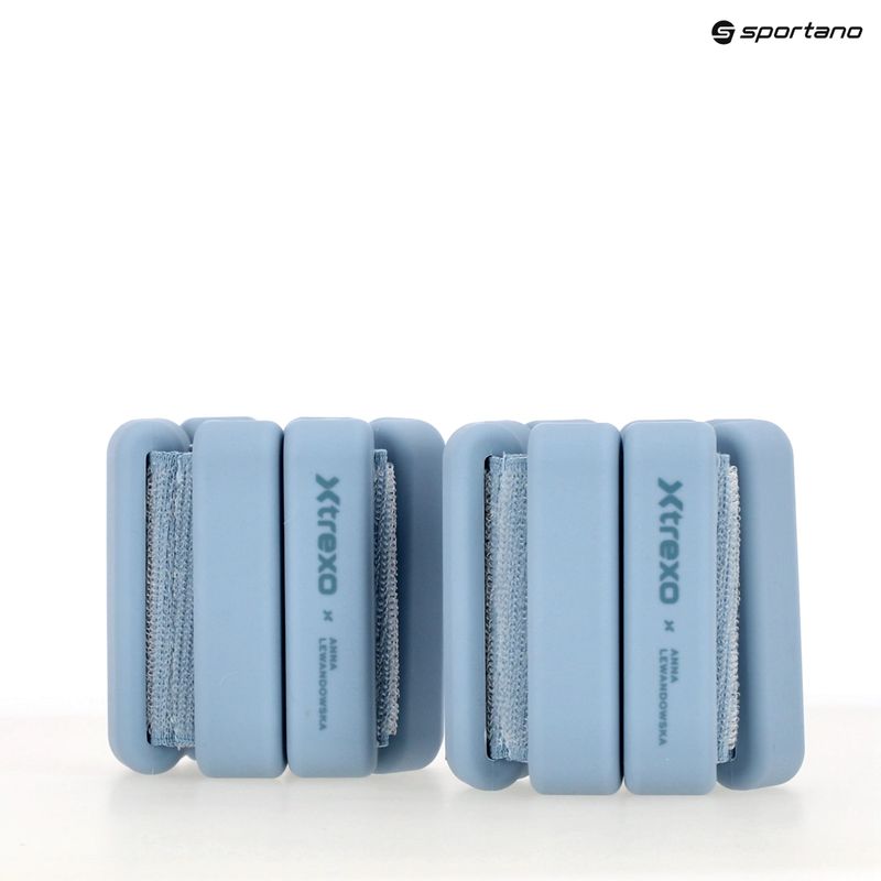Závažia na členky a zápästia XTREXO x Anna Lewandowska Bangles 210 Azul Bruma 12