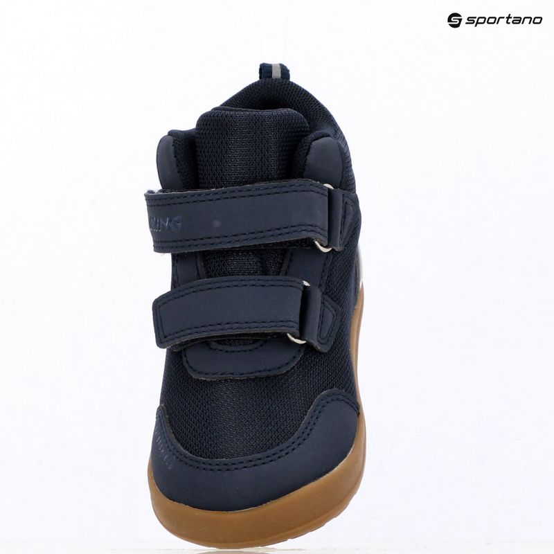 Detské barefoot topánky Viking Alv Barefoot Mid 2V Waterproof navy 21