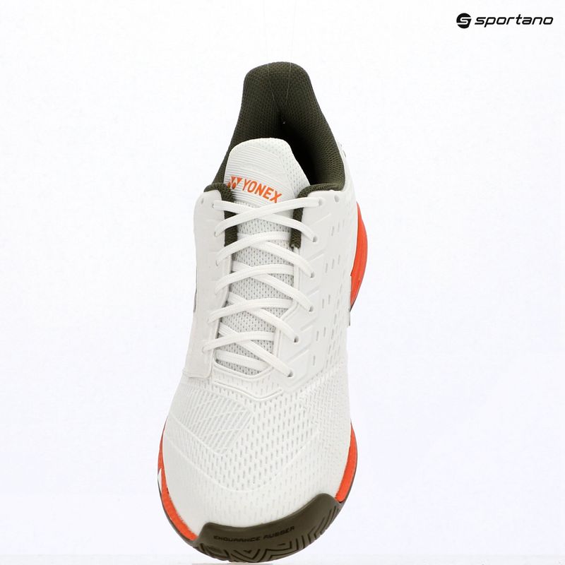 Pánske tenisové topánky YONEX Power Cushion Ad-Accel white/orange 9