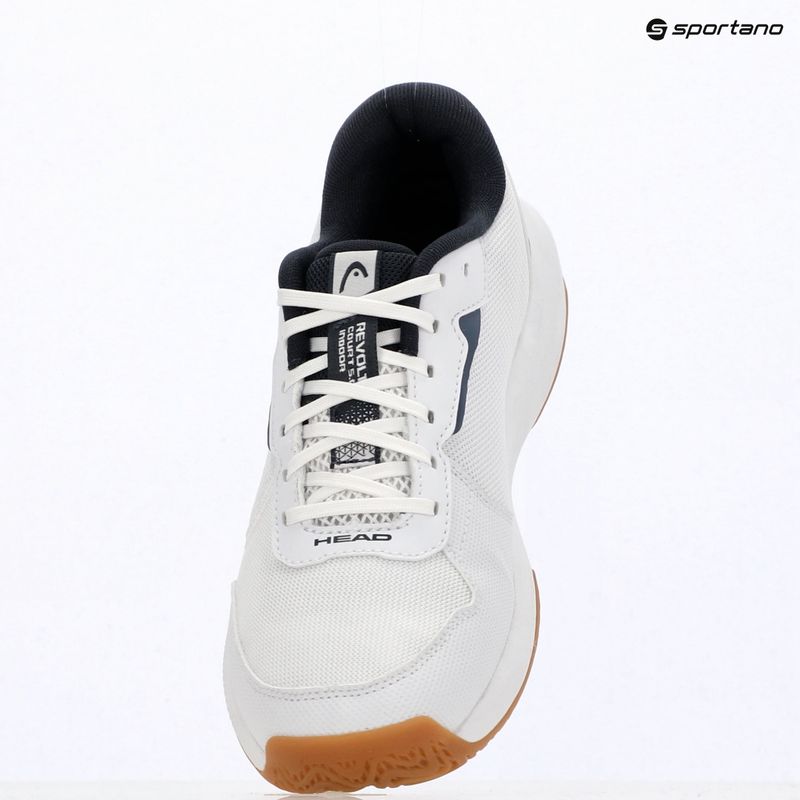 Pánske tenisové topánky HEAD Revolt Court 5.0 Indoor white/blueberry 9