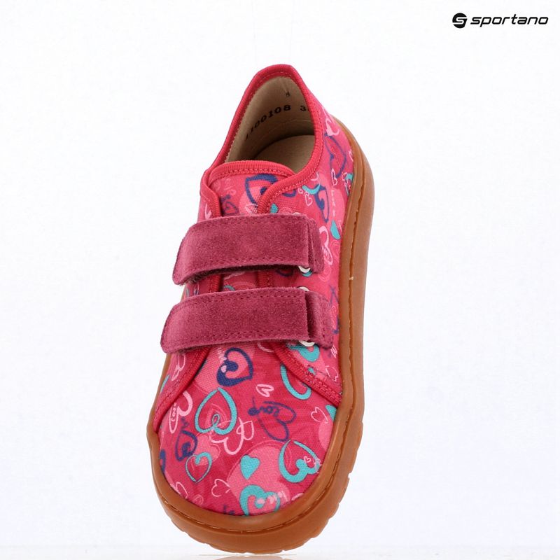 Detské barefoot topánky Froddo Barefoot Canvas fuxia+ 9
