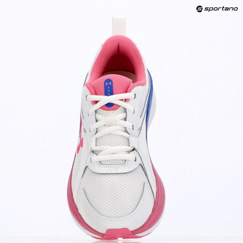 Dámske bežecké topánky Under Armour Assert 11 white/pink frenzy/pink frenzy 9