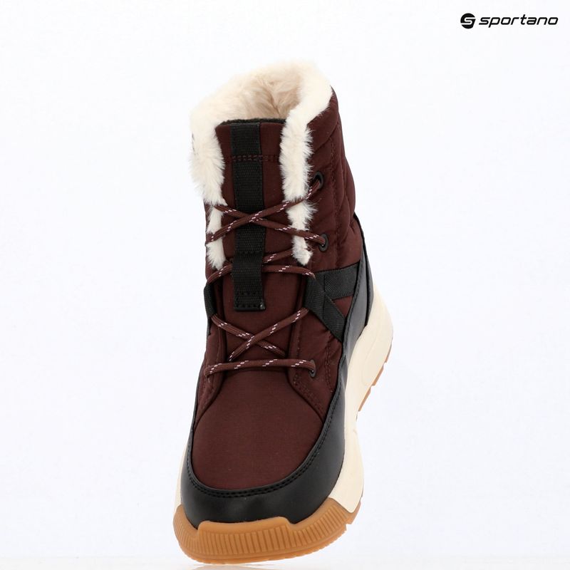 Dámske snehule Sorel Whitney III Mid Wp red lodge/black 9