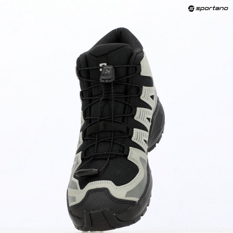 Detské turistické topánky Salomon XA PRO MID Waterproof black/sedona sage 14