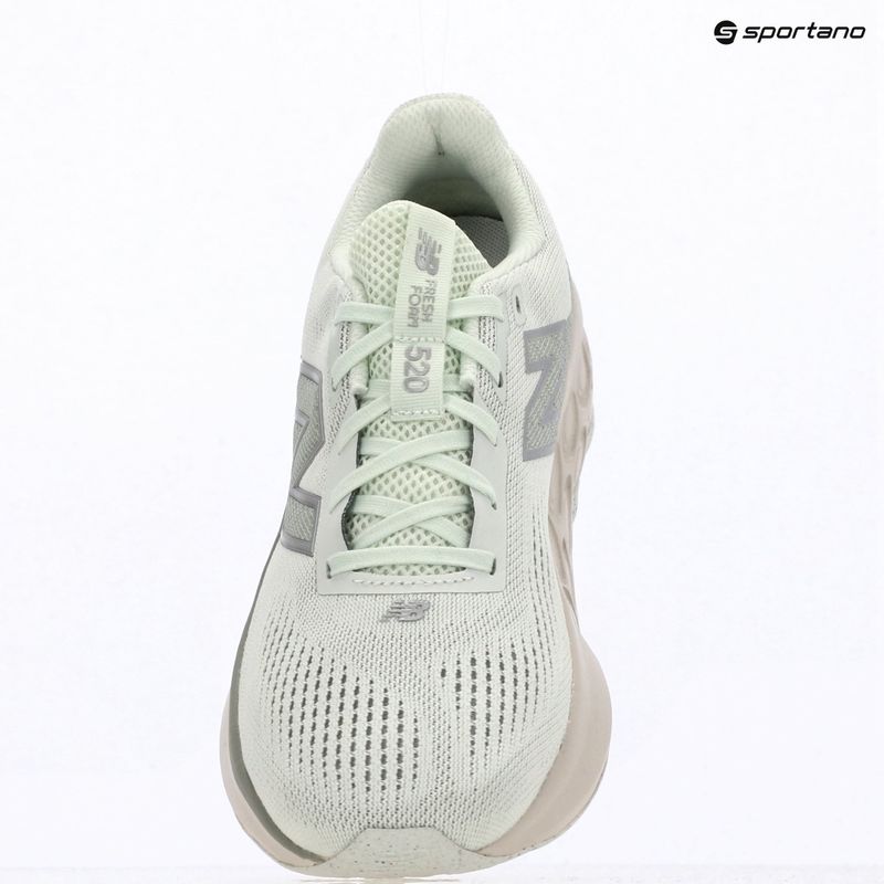 Dámske bežecké topánky New Balance Fresh Foam 520's V9 mint water/lone star grey/silver metallic 7