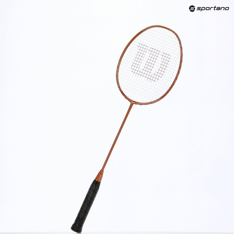 Bedmintonová raketa Wilson Vertex 300 bronze/white 14