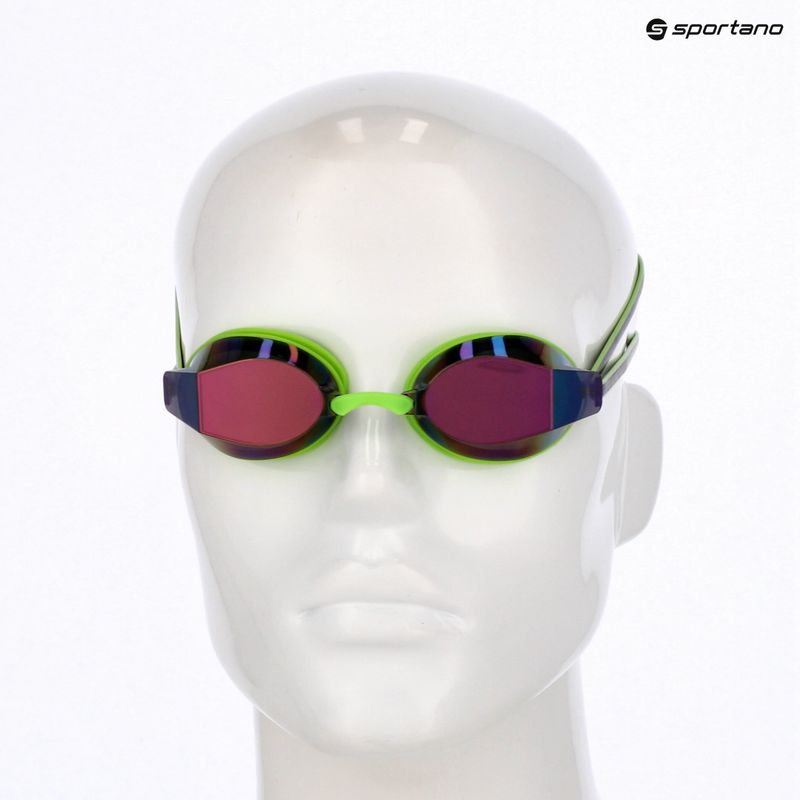 Plavecké okuliare TYR Blackops 140 Ev Racing Mirrored bright green/black 6