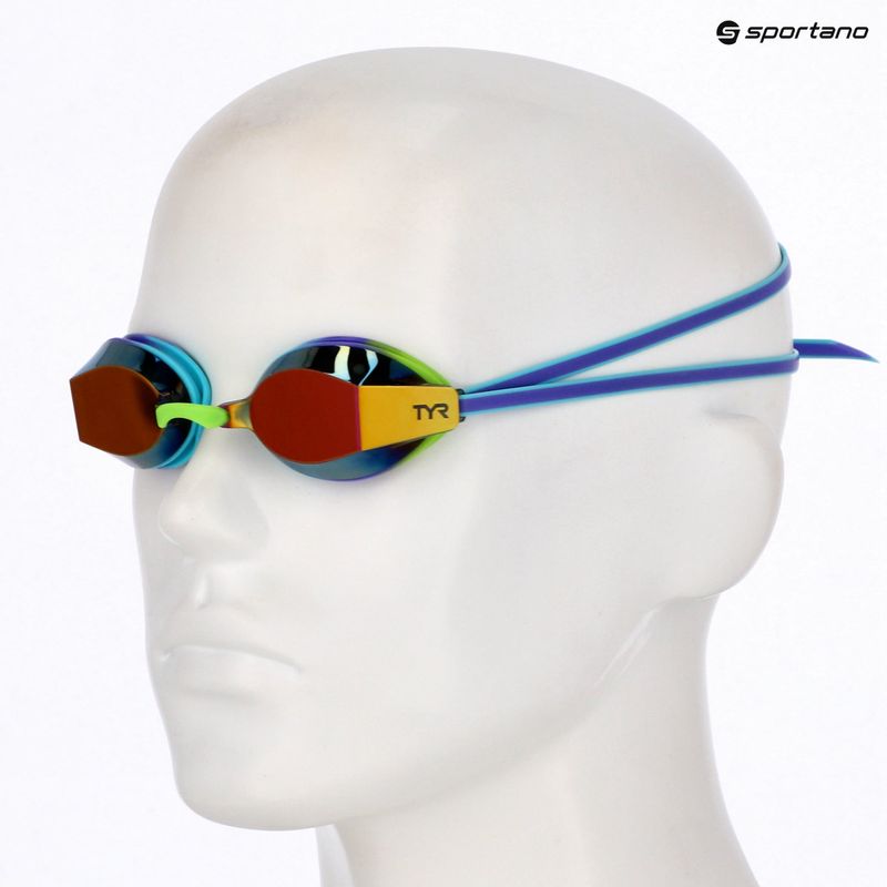 Detské plavecké okuliare TYR Blackops 140 Ev Racing Mirrored purple/multi 6