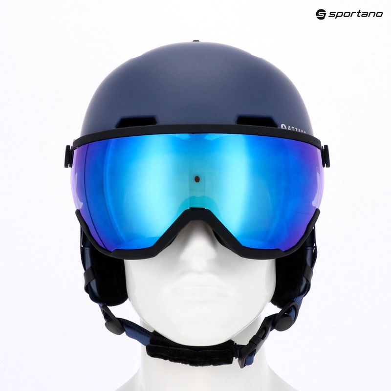 Detská lyžiarska prilba ATTABO Avens 2.0 Jr Visor dark blue 17