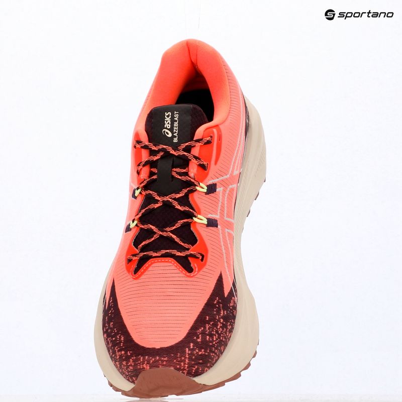 Pánske bežecké topánky Asics Blazeblast slnečný koral/temná aubergínová 17