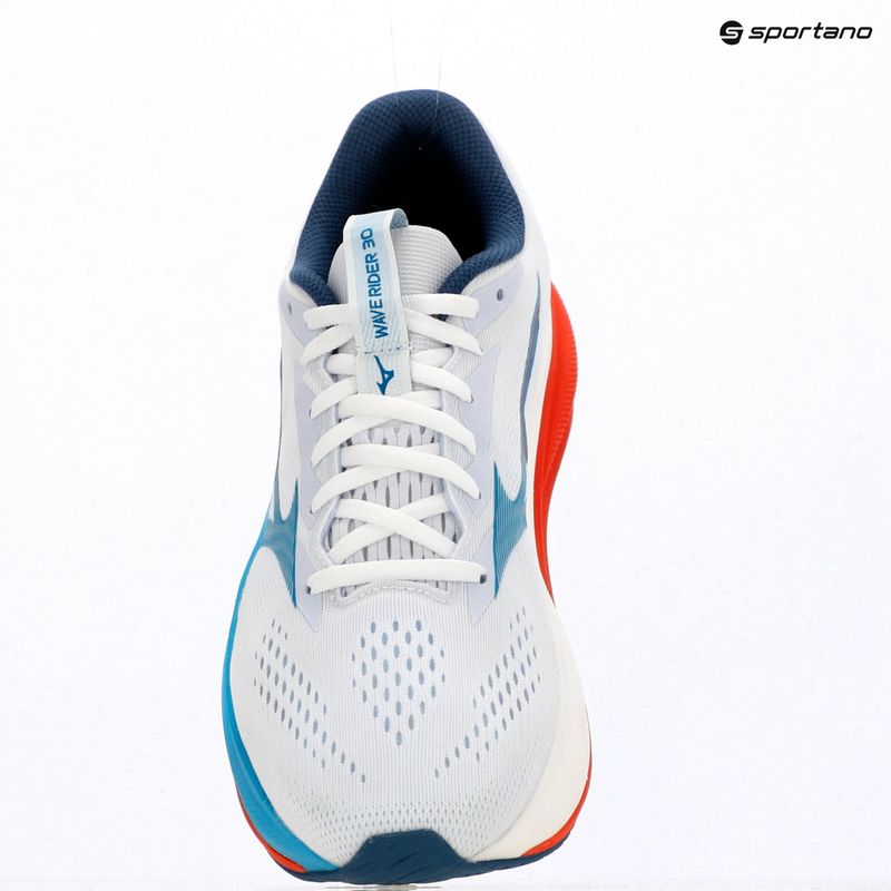 Pánske bežecké topánky Mizuno Wave Rider 30 white/blue jewel/orange 8