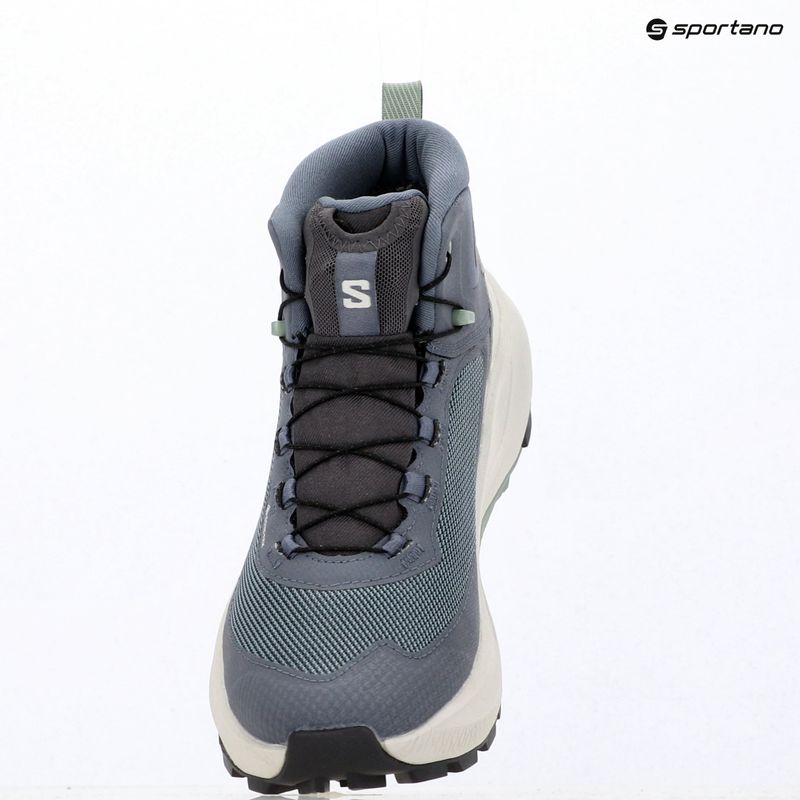 Dámske turistické topánky Salomon Genesis Mid GTX grisaille/green milieu 15