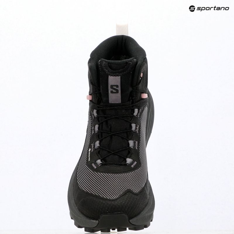 Dámske turistické topánky Salomon Genesis Mid GTX black/dawn pink 19