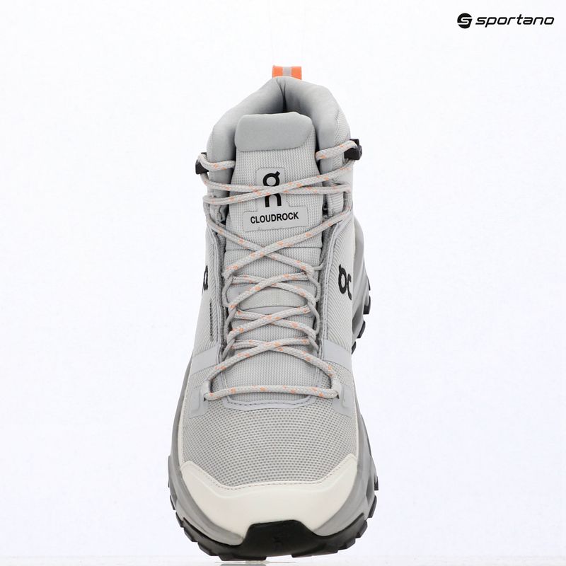 Dámske turistické topánky On Cloudrock Mid Waterproof glacier/alloy 15