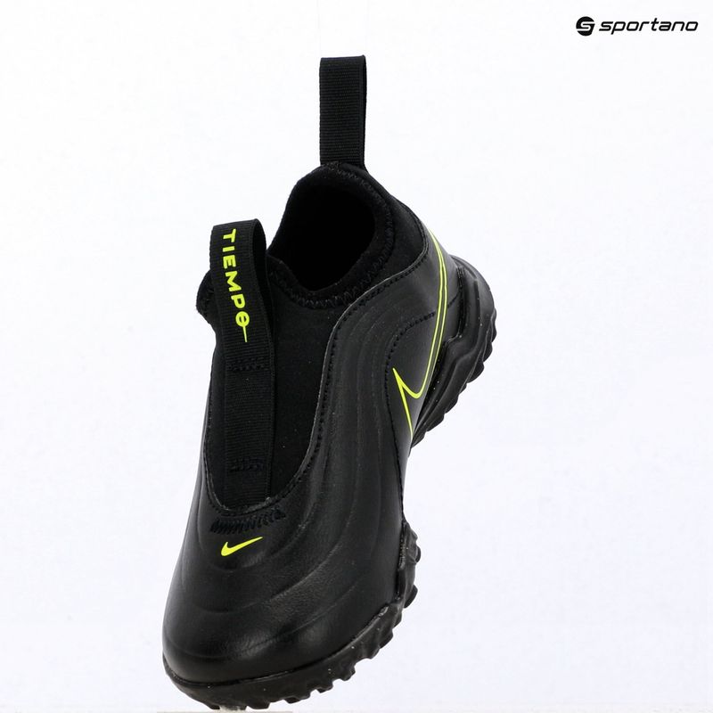 Detské futbalové kopačky Nike Tiempo Maestro Flex Jr TF PS black/volt/black 15