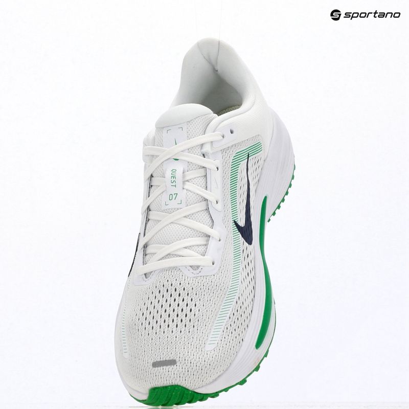 Pánske bežecké topánky Nike Quest 7 white/green spark/midnight navy 10