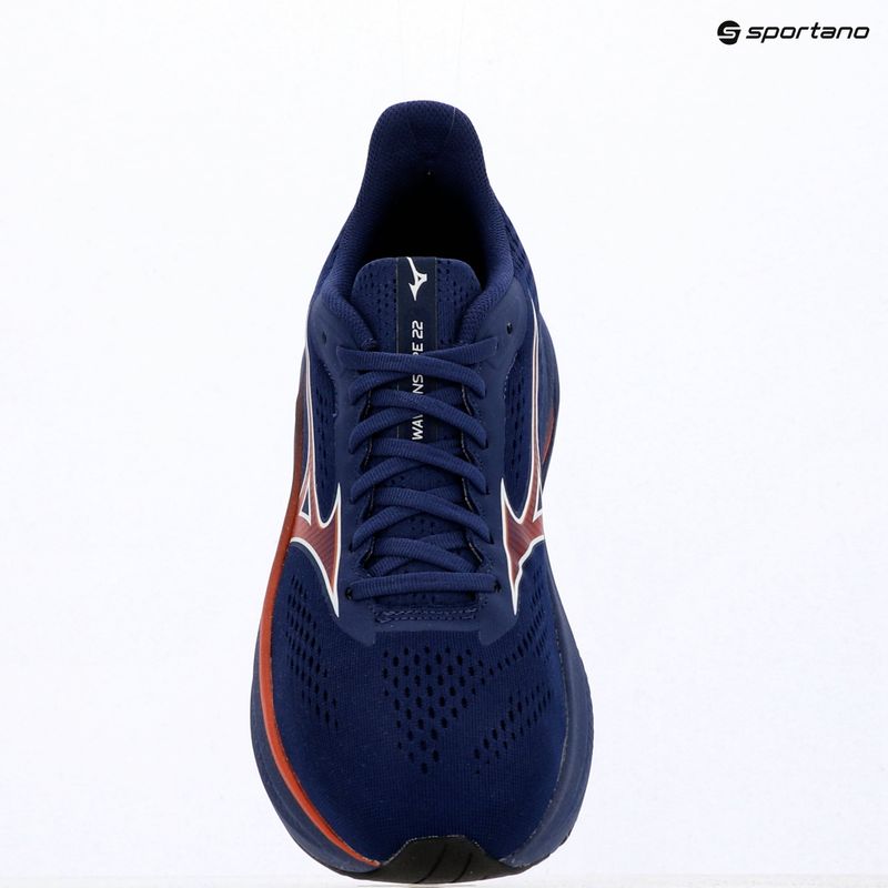 Pánske bežecké topánky Mizuno Wave Inspire 22 beacon blue/tomato puree/firecracker 14