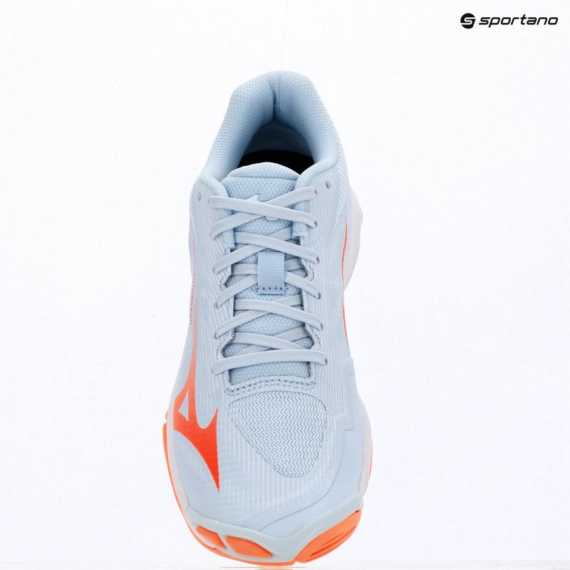Dámske volejbalové topánky Mizuno Wave Lightning Pro blue finch/lava orange/flamingo coral 15