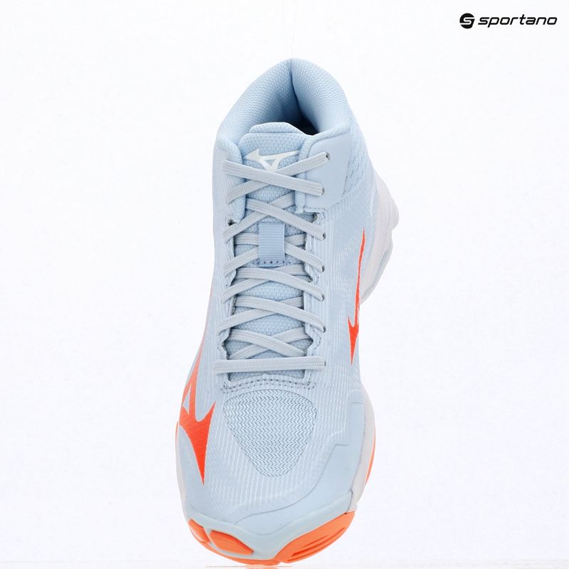 Dámske volejbalové topánky Mizuno Wave Lightning Pro Mid blue finch/lava orange/flamingo coral 15