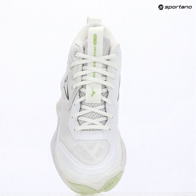 Dámske volejbalové topánky Mizuno Wave Momentum Elite Mid white/balsam green/ambrosia 15