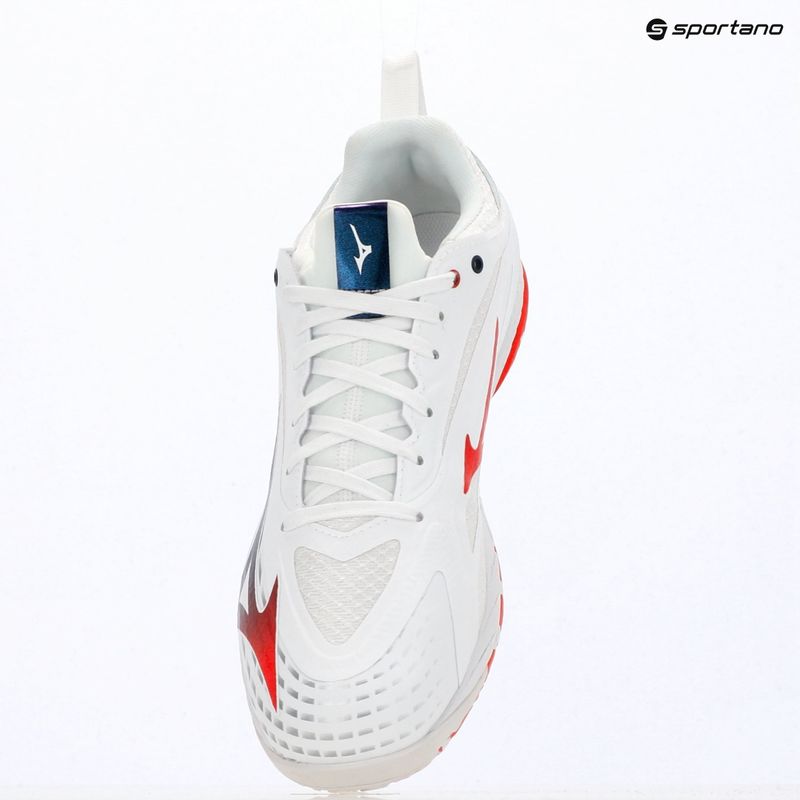Pánske tenisové topánky Mizuno Wave Drive Neo 4 white/insignia blue/orange 13