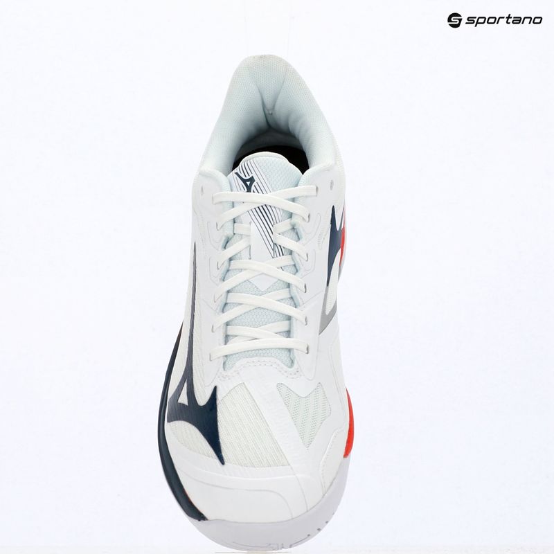 Pánske tenisové topánky Mizuno Wave Exceed Court AC white/insignia blue/orange 14