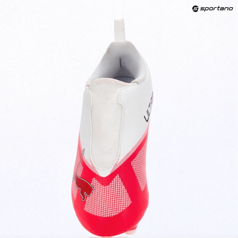 Detské kopačky Puma Ultra 7 Play LL FG/AG Jr Ultra Red/Puma Black/Puma White 8