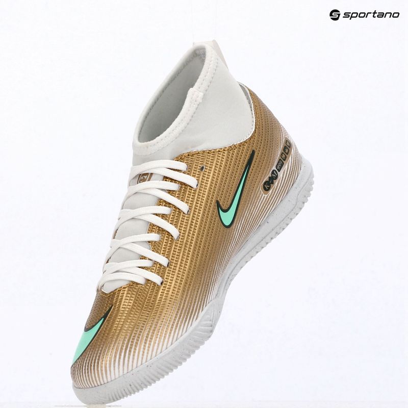 Detské kopačky Nike Jr. Mercurial Superfly 11 Club "Kylian Mbappé" metallic gold/green glow 15