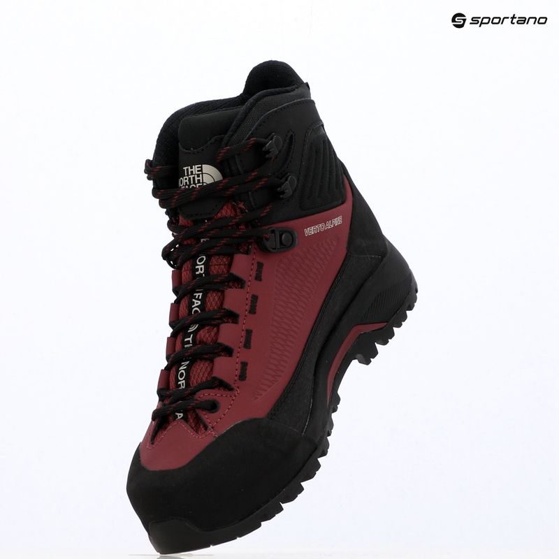 Dámske nástupové topánky The North Face Verto Alpine Mid GTX burgundy crush/tnf black 15