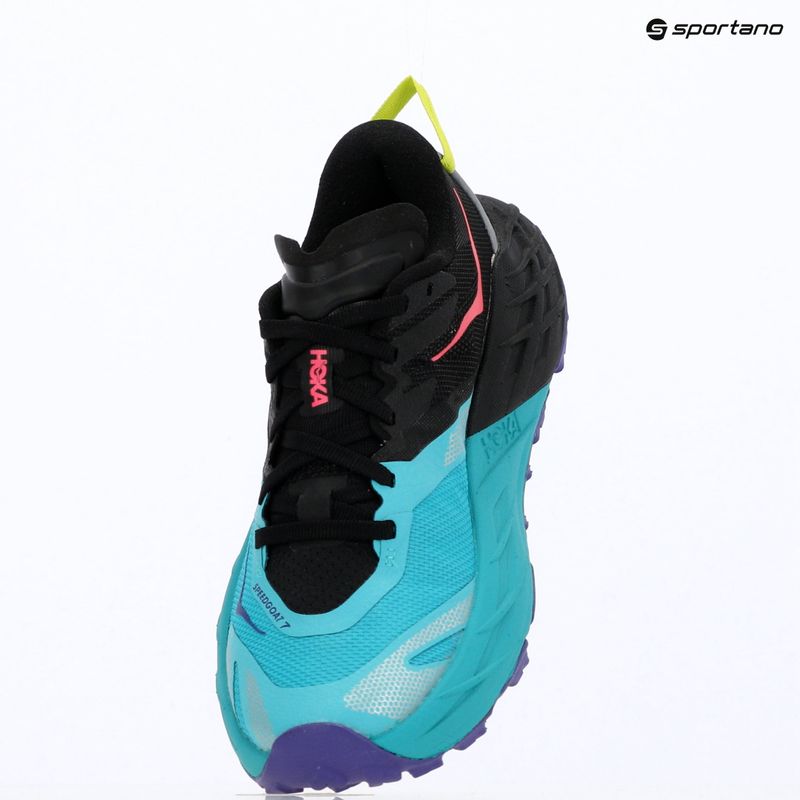 Dámske bežecké topánky HOKA Speedgoat 7 black/electric aqua 17