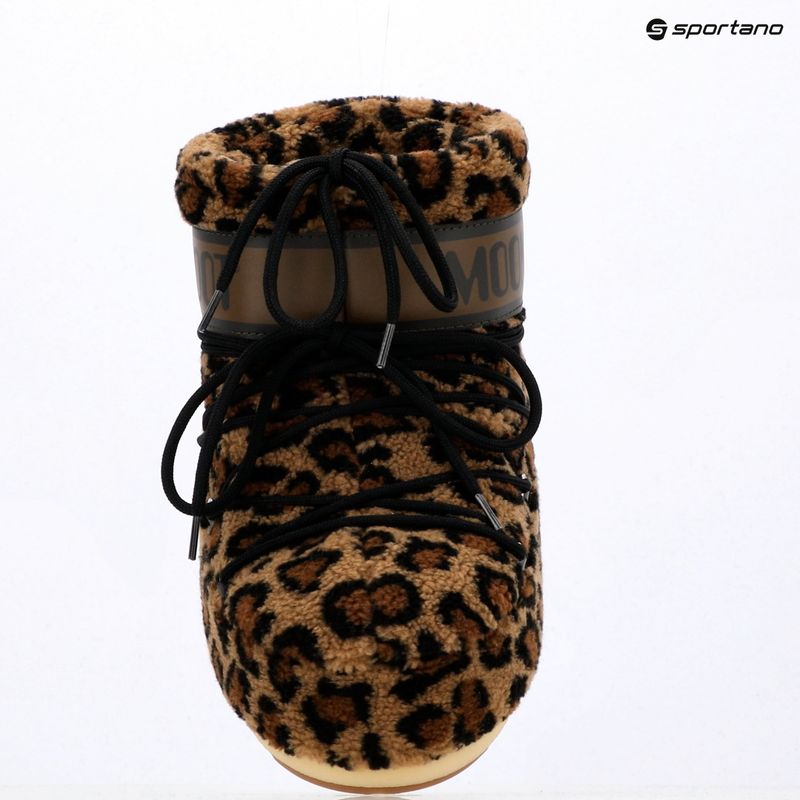 Dámske snehule Moon Boot Icon Low Fleece Leopard cognac/cocoa 11