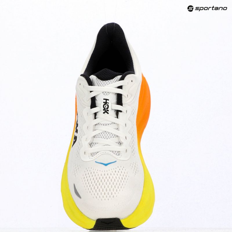 Pánske bežecké topánky HOKA Bondi 9 white/neon tangerine 16