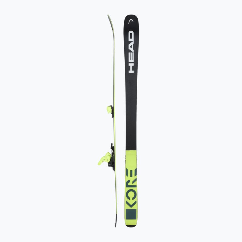 Zjazdové lyže HEAD Kore 93 + viazanie Attack 14 GW yellow/anthracite 2