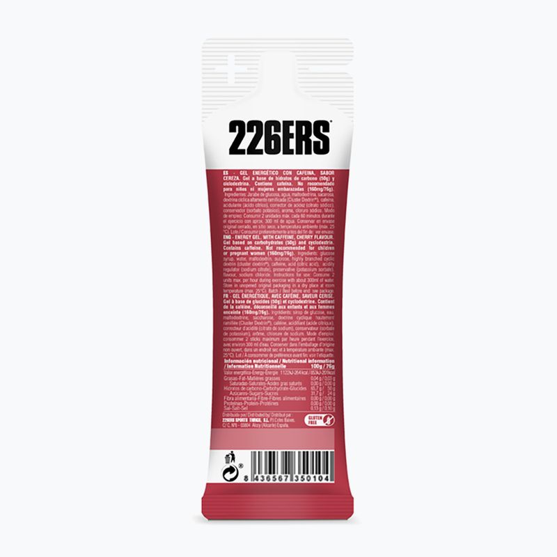 Sada energetických gélov 226ERS High Energy Caffeine 24 ks x 76 g višňa 3