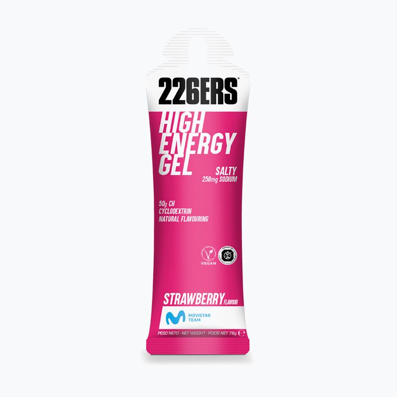 Sada energetických gélov 226ERS High Energy Salty 24 ks x 76 g slaná jahoda 2