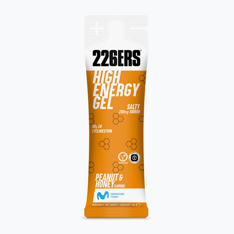 Sada energetických gélov 226ERS High Energy Salty 24 ks x 76 g  oriešky/med 2