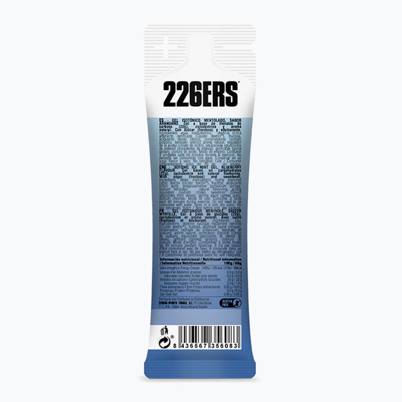Sada energetických gélov 226ERS Isotonic Ice 24 ks x 68 g  čučoriedka/mäta 3