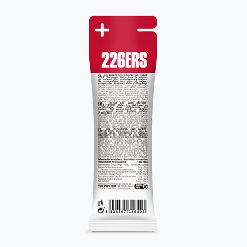 Sada energetických gélov 226ERS High Fructose Caffeine 24 ks x 80 g cola 3