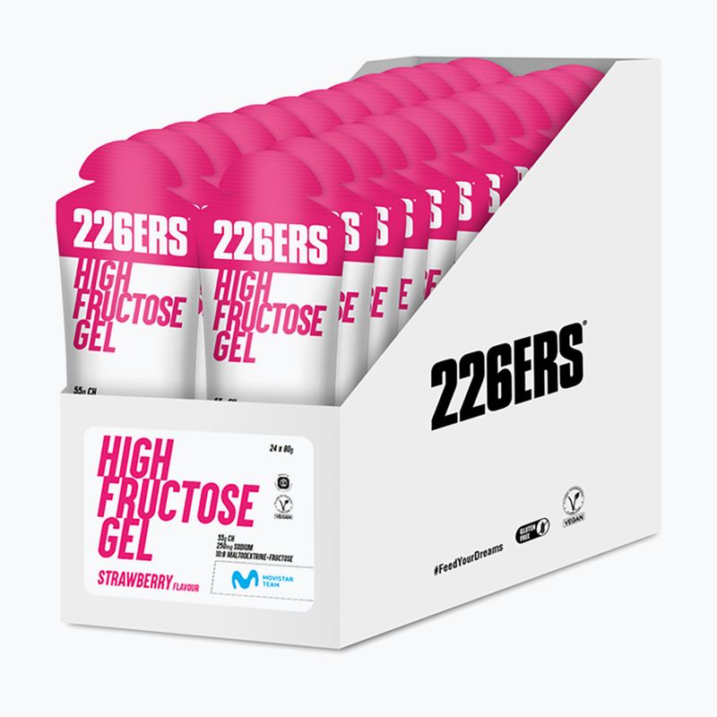 Sada energetických gélov 226ERS High Fructose 24 ks x 80 g jahoda