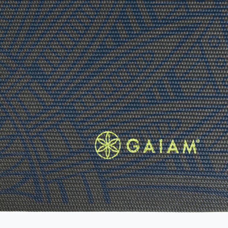 Jógová podložka Gaiam Premium Sundial Layers 6 mm black/navy/yellow 4