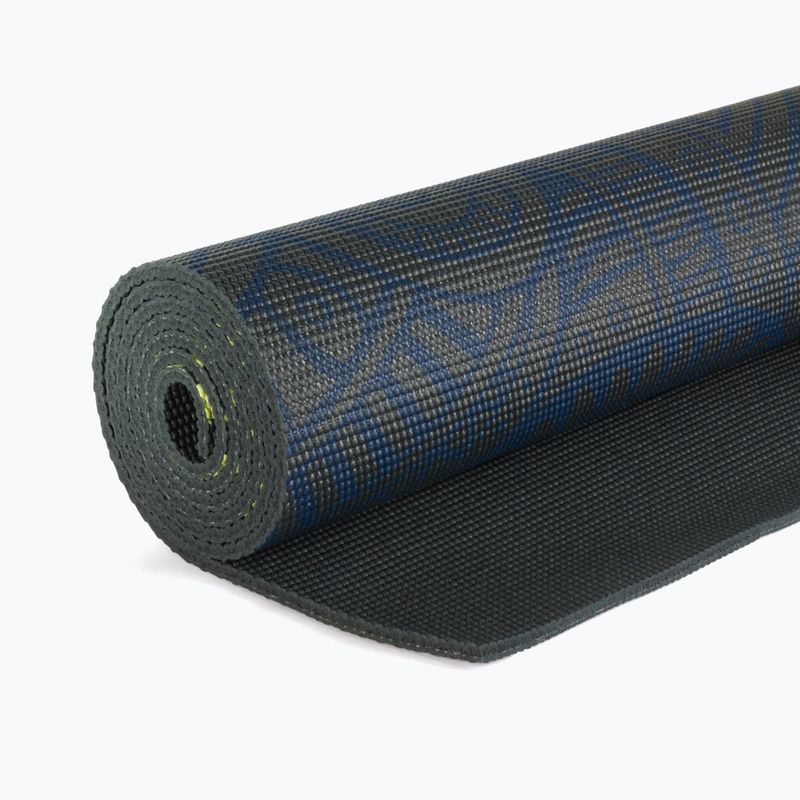 Jógová podložka Gaiam Premium Sundial Layers 6 mm black/navy/yellow 5