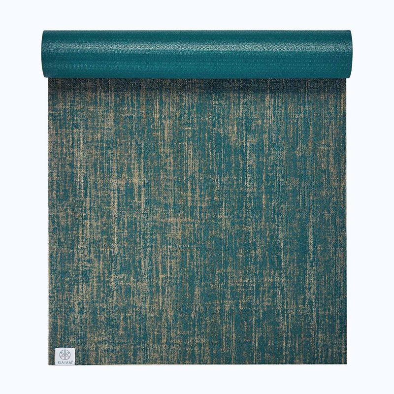 Jógová podložka Gaiam Jute 6 mm blue 2