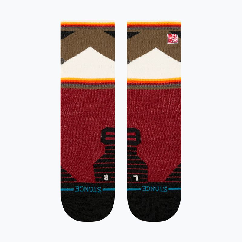 Bežecké ponožky Stance Jimmy Chin Mid Wool Crew red 2